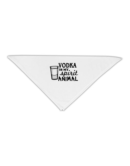 Vodka Is My Spirit Animal Adult 19&#x22; Square Bandana-Square Bandanas-TooLoud-White-One-Size-Adult-Davson Sales