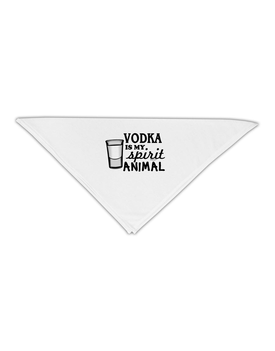 Vodka Is My Spirit Animal Adult 19&#x22; Square Bandana-Square Bandanas-TooLoud-White-One-Size-Adult-Davson Sales