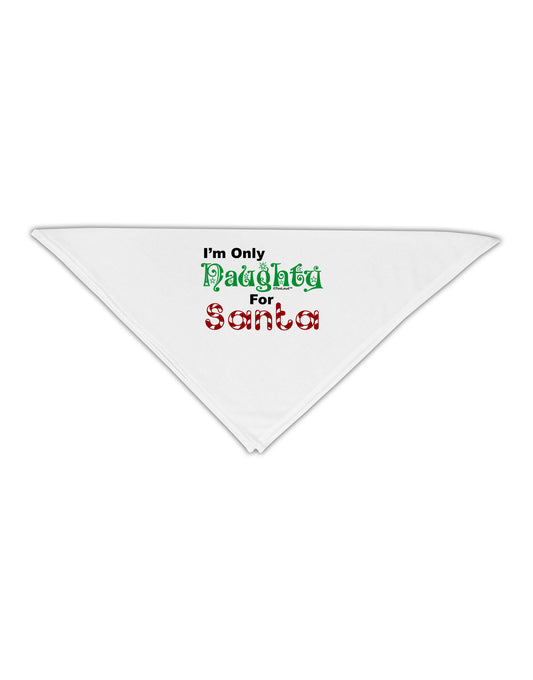 Naughty For Santa Adult 19&#x22; Square Bandana-Square Bandanas-TooLoud-White-One-Size-Adult-Davson Sales