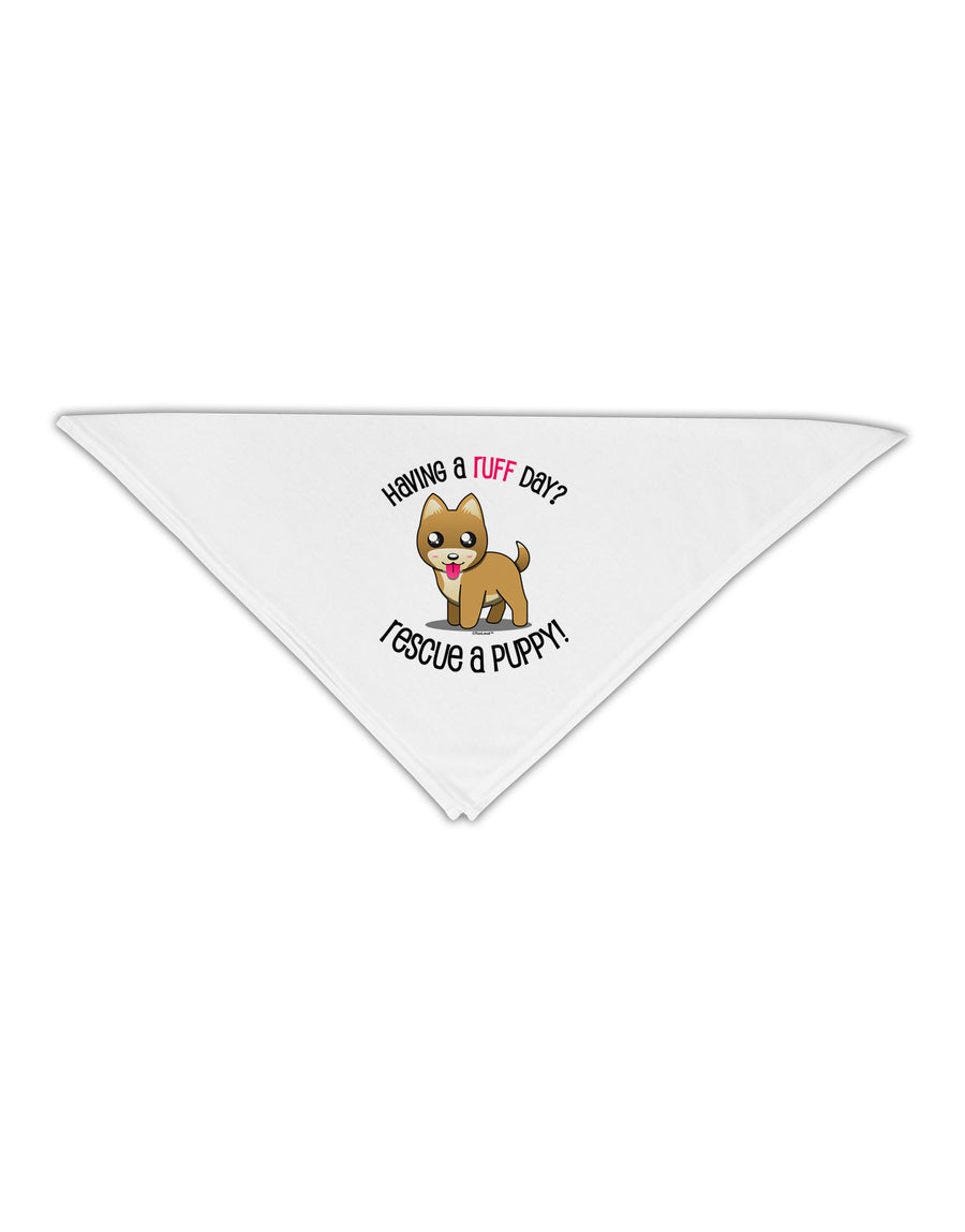 Rescue A Puppy Adult 19" Square Bandana-Square Bandanas-TooLoud-White-One-Size-Adult-Davson Sales