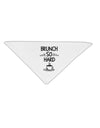 TooLoud Brunch So Hard Eggs and Coffee Adult 19 Inch Square Bandana-Bandanas-TooLoud-White-One-Size-Adult-Davson Sales