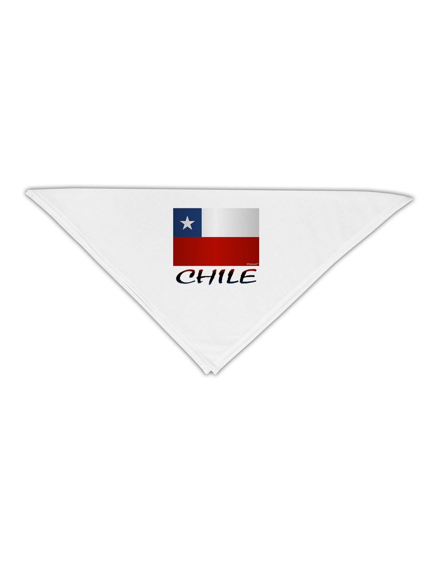 Chile Flag Adult 19&#x22; Square Bandana-Square Bandanas-TooLoud-White-One-Size-Adult-Davson Sales