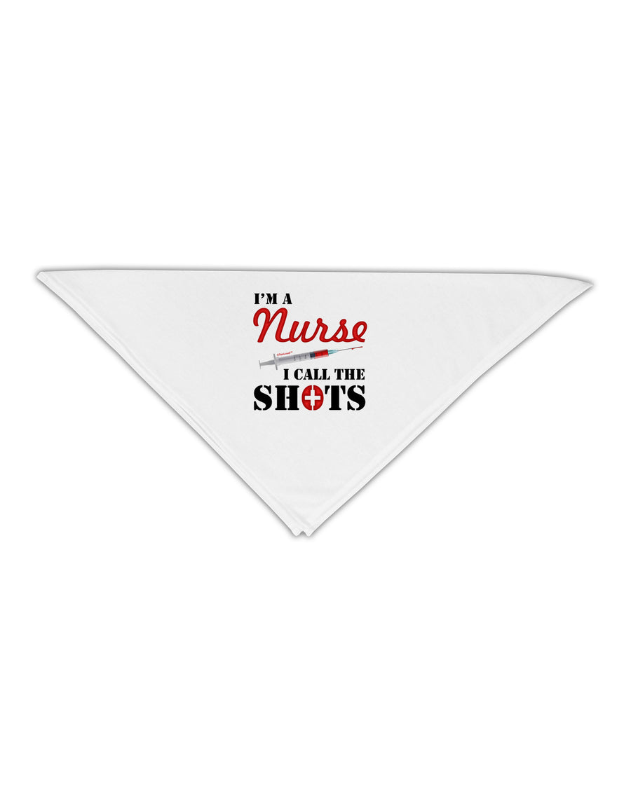 Nurse - Call The Shots Adult 19" Square Bandana-Square Bandanas-TooLoud-White-One-Size-Adult-Davson Sales