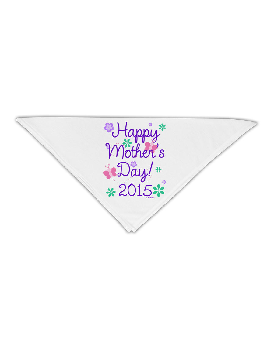 Happy Mother's Day (CURRENT YEAR) Adult 19&#x22; Square Bandana by TooLoud-Square Bandanas-TooLoud-White-One-Size-Adult-Davson Sales