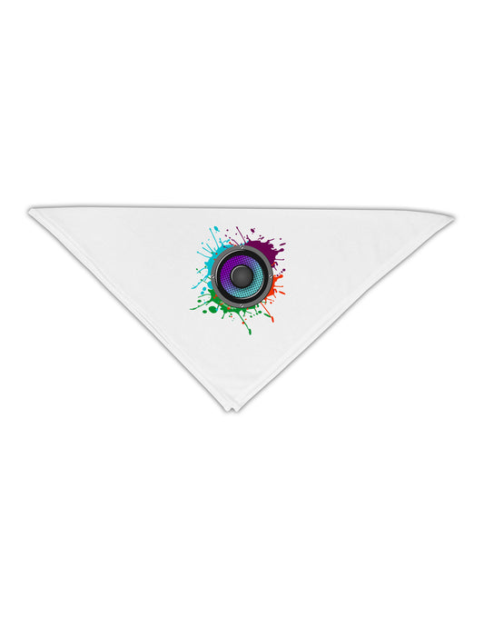Paint Splatter Speaker Adult 19&#x22; Square Bandana-Square Bandanas-TooLoud-White-One-Size-Adult-Davson Sales