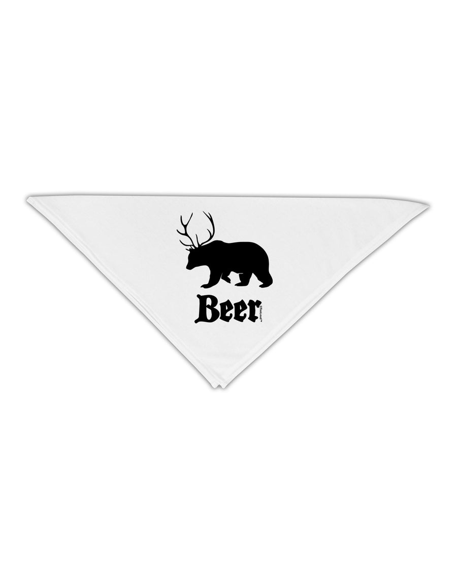 Beer Animal Adult 19" Square Bandana-Square Bandanas-TooLoud-White-One-Size-Adult-Davson Sales