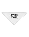 Tyler Y'all - Southwestern Style Adult 19&#x22; Square Bandana-Square Bandanas-TooLoud-White-One-Size-Adult-Davson Sales