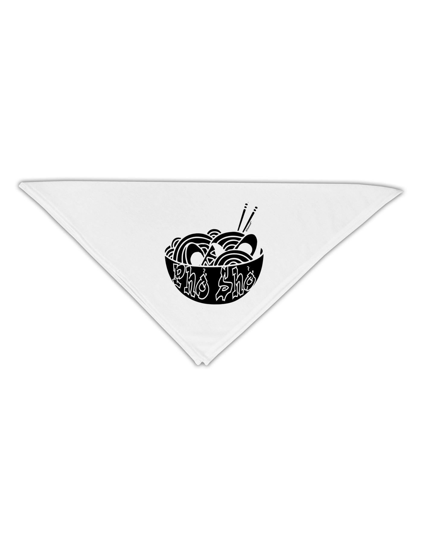 Pho Sho Adult 19 Inch Square Bandana-Bandanas-TooLoud-White-One-Size-Adult-Davson Sales