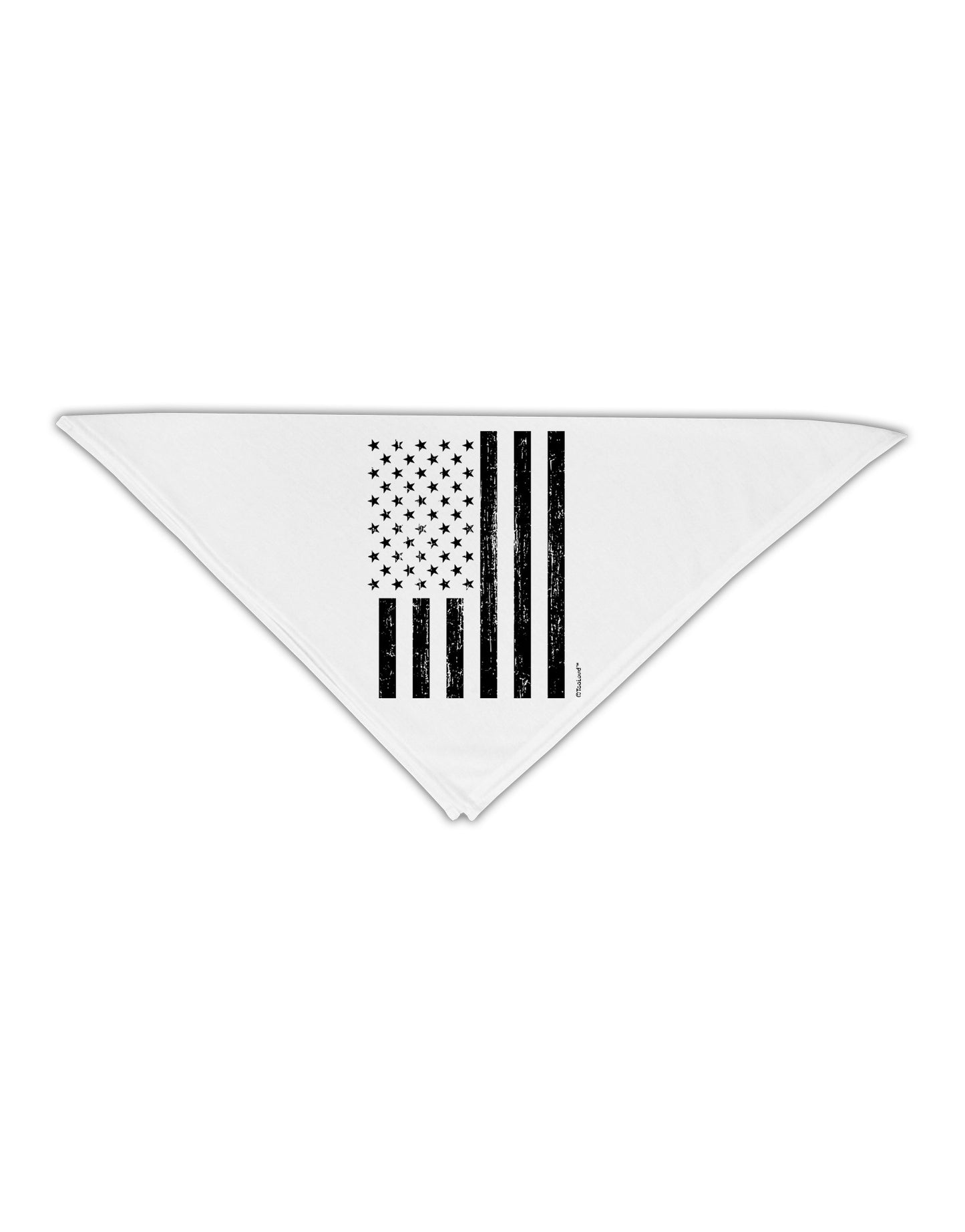 Stamp Style American Flag - Distressed Adult 19" Square Bandana by TooLoud-Square Bandanas-TooLoud-White-One-Size-Adult-Davson Sales