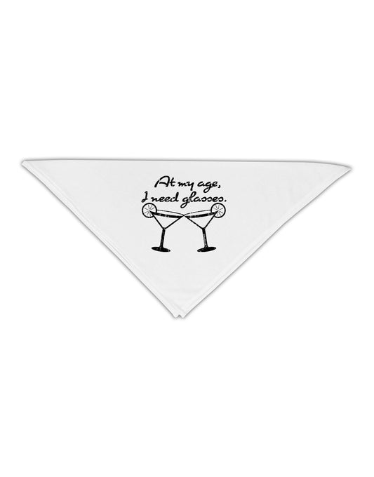 I Need Glasses - Margarita Distressed Adult 19&#x22; Square Bandana by TooLoud-Square Bandanas-TooLoud-White-One-Size-Adult-Davson Sales