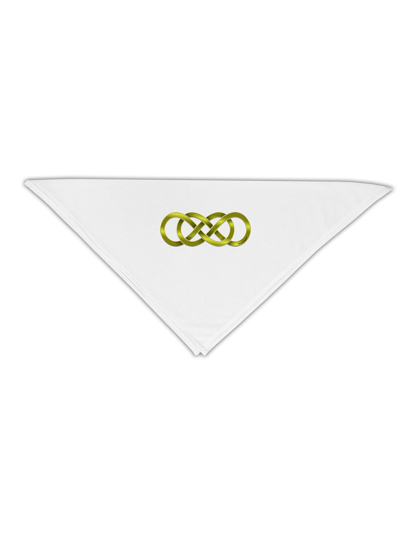 Double Infinity Gold Adult 19&#x22; Square Bandana-Square Bandanas-TooLoud-White-One-Size-Adult-Davson Sales