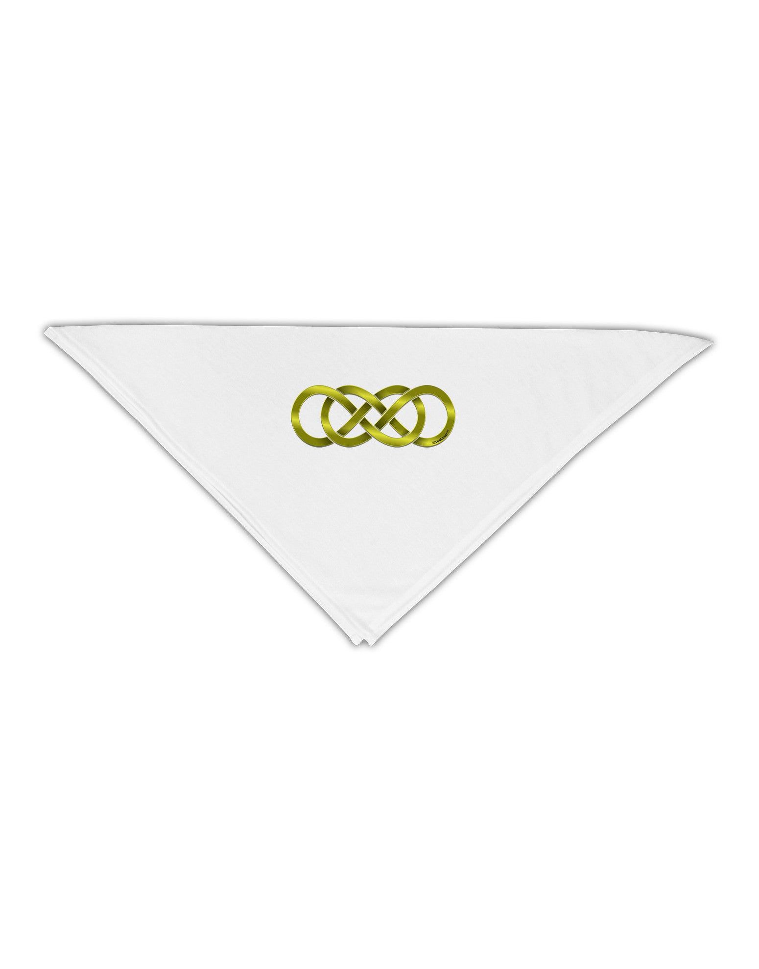 Double Infinity Gold Adult 19&#x22; Square Bandana-Square Bandanas-TooLoud-White-One-Size-Adult-Davson Sales