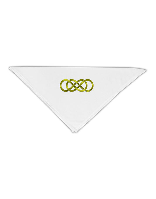 Double Infinity Gold Adult 19&#x22; Square Bandana-Square Bandanas-TooLoud-White-One-Size-Adult-Davson Sales