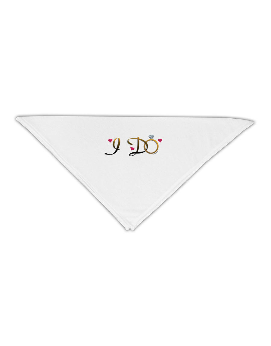 I Do - Bride Adult 19" Square Bandana-Square Bandanas-TooLoud-White-One-Size-Adult-Davson Sales