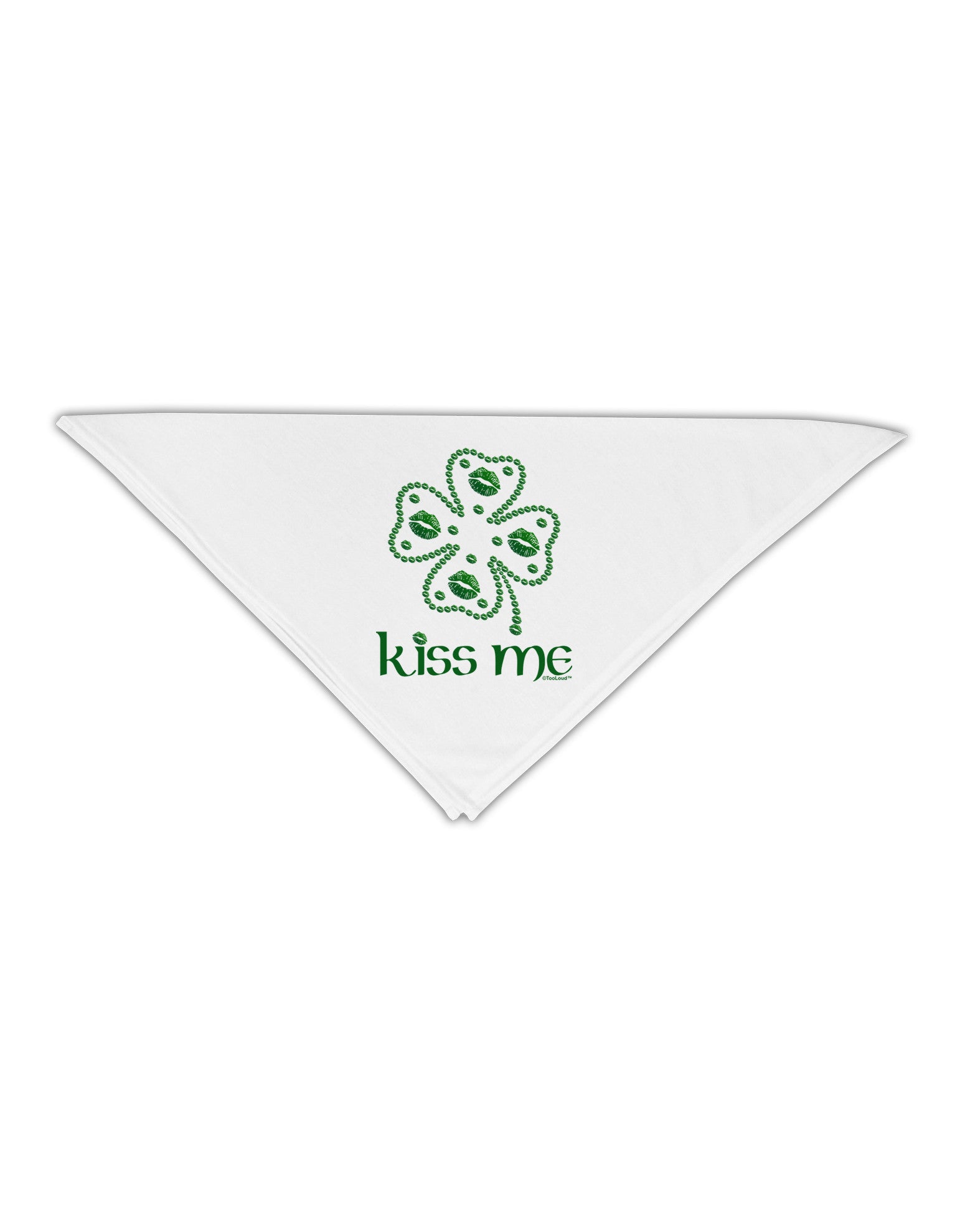 Kiss Me Clover Adult 19&#x22; Square Bandana-Square Bandanas-TooLoud-White-One-Size-Adult-Davson Sales