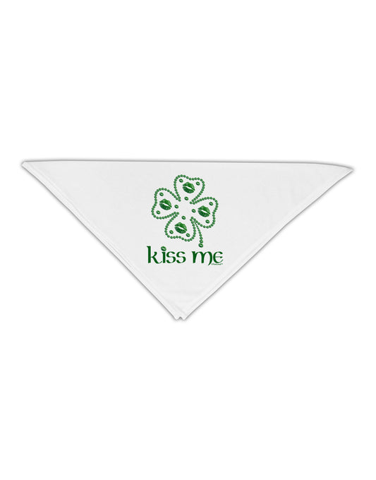 Kiss Me Clover Adult 19&#x22; Square Bandana-Square Bandanas-TooLoud-White-One-Size-Adult-Davson Sales