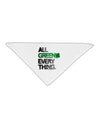 All Green Everything Distressed Adult 19&#x22; Square Bandana-Square Bandanas-TooLoud-White-One-Size-Adult-Davson Sales