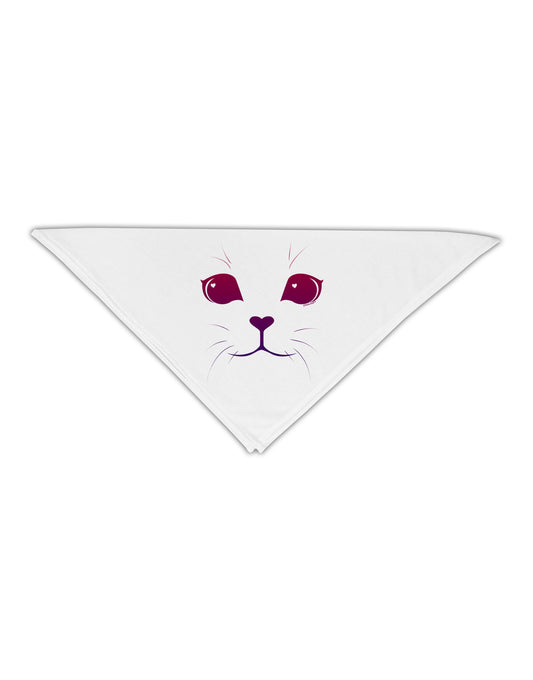 Heart Kitten Adult 19&#x22; Square Bandana by-Square Bandanas-TooLoud-White-One-Size-Adult-Davson Sales