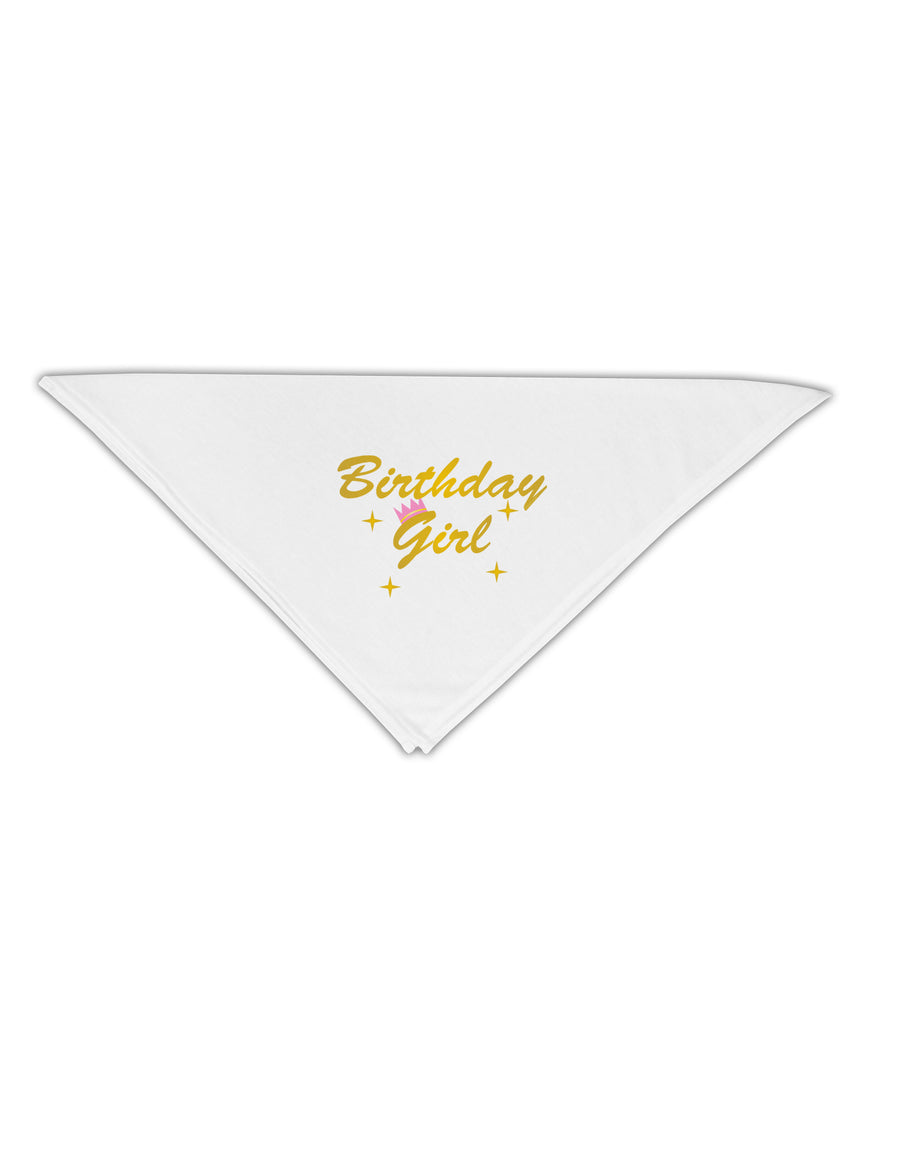 Birthday Girl Text Adult 19&#x22; Square Bandana by TooLoud-Square Bandanas-TooLoud-White-One-Size-Adult-Davson Sales