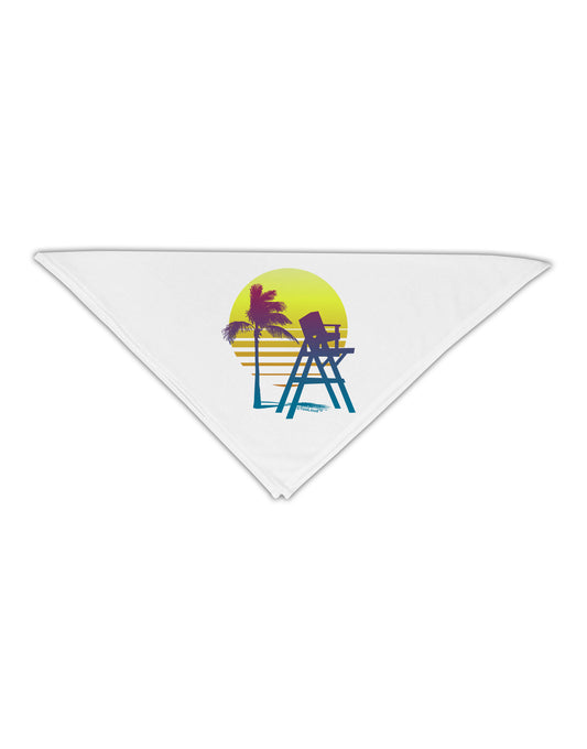LA Beach Silhouette Letters Adult 19&#x22; Square Bandana-Square Bandanas-TooLoud-White-One-Size-Adult-Davson Sales