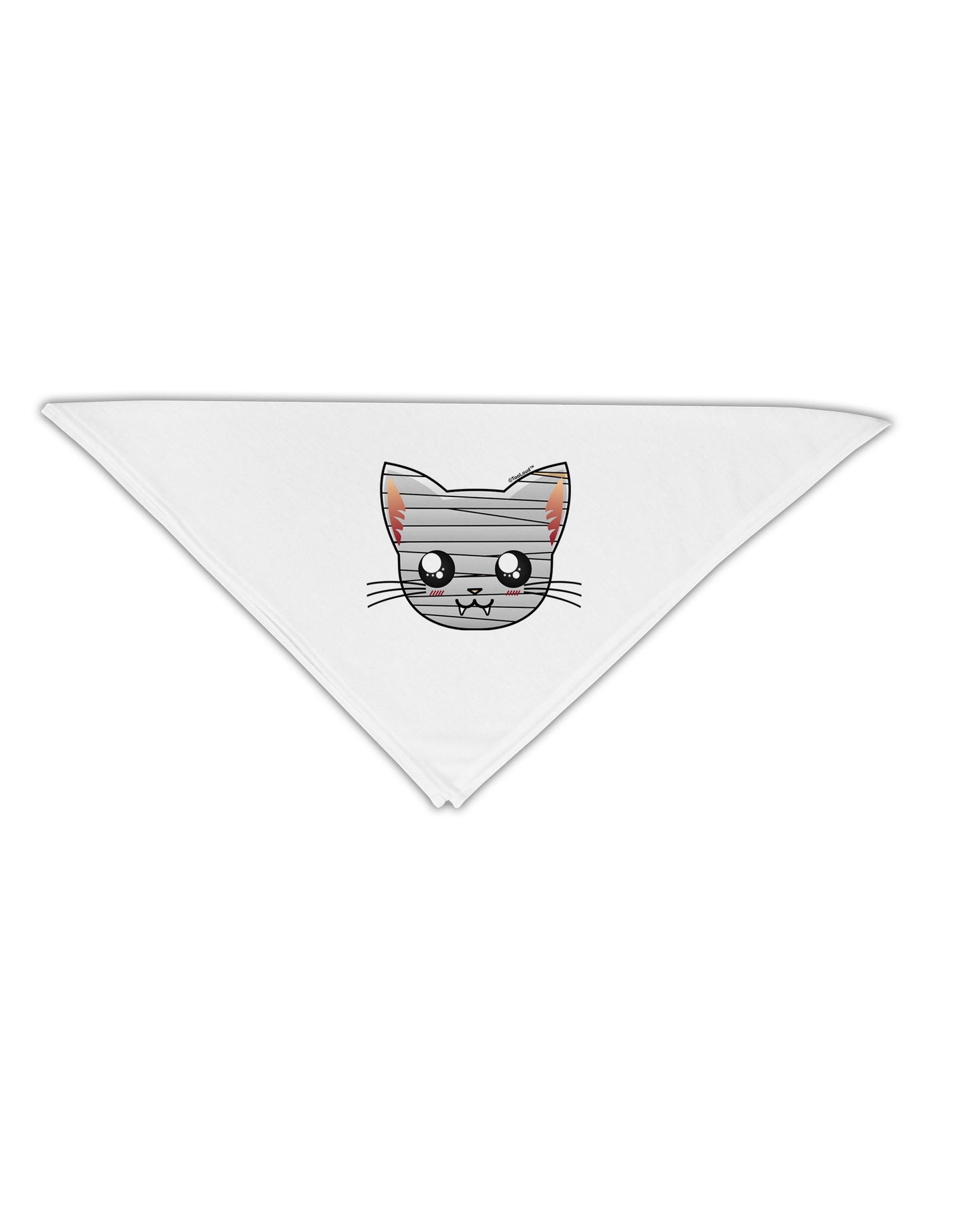 Mummy Kitty Adult 19" Square Bandana by TooLoud-Square Bandanas-TooLoud-White-One-Size-Adult-Davson Sales