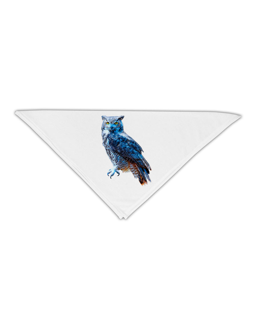 Colorful Great Horned Owl Adult 19&#x22; Square Bandana-Square Bandanas-TooLoud-White-One-Size-Adult-Davson Sales