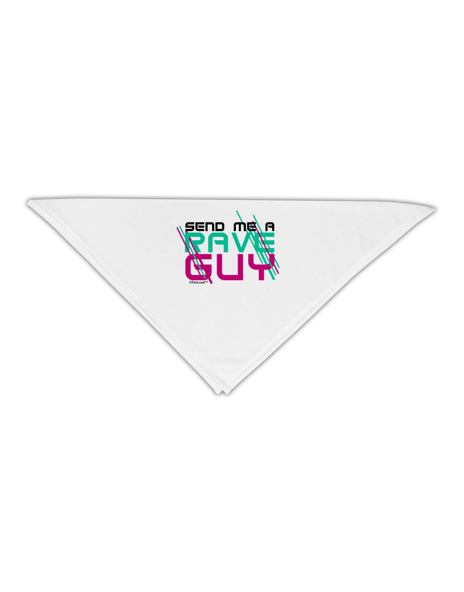 Send Me A Rave Guy Adult 19" Square Bandana-Square Bandanas-TooLoud-White-One-Size-Adult-Davson Sales