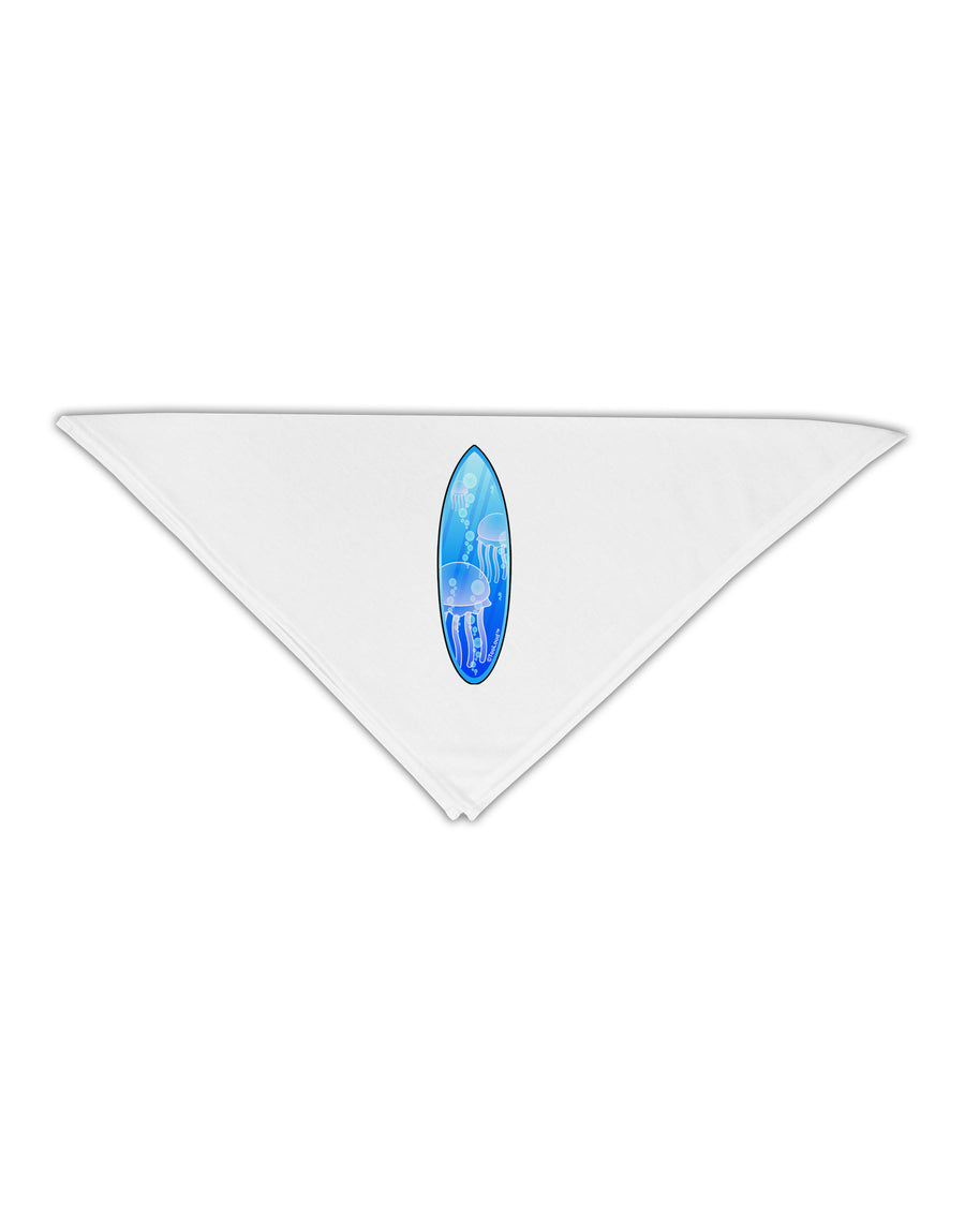 Jellyfish Surfboard Adult 19&#x22; Square Bandana by TooLoud-Square Bandanas-TooLoud-White-One-Size-Adult-Davson Sales