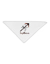 Sagittarius Symbol Adult 19" Square Bandana-Square Bandanas-TooLoud-White-One-Size-Adult-Davson Sales