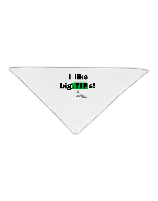 I Like Big Tifs Adult 19&#x22; Square Bandana-Square Bandanas-TooLoud-White-One-Size-Adult-Davson Sales