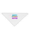 Happy Easter Decorated Eggs Adult 19&#x22; Square Bandana-Square Bandanas-TooLoud-White-One-Size-Adult-Davson Sales