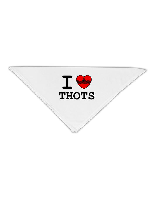 I Love Heart THOTS Adult 19&#x22; Square Bandana-Square Bandanas-TooLoud-White-One-Size-Adult-Davson Sales
