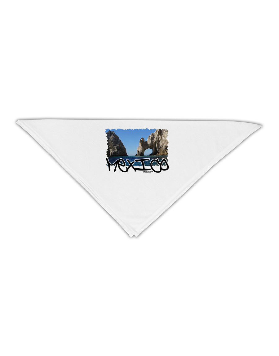 Mexico - Islands Cut-out Adult 19" Square Bandana-Square Bandanas-TooLoud-White-One-Size-Adult-Davson Sales