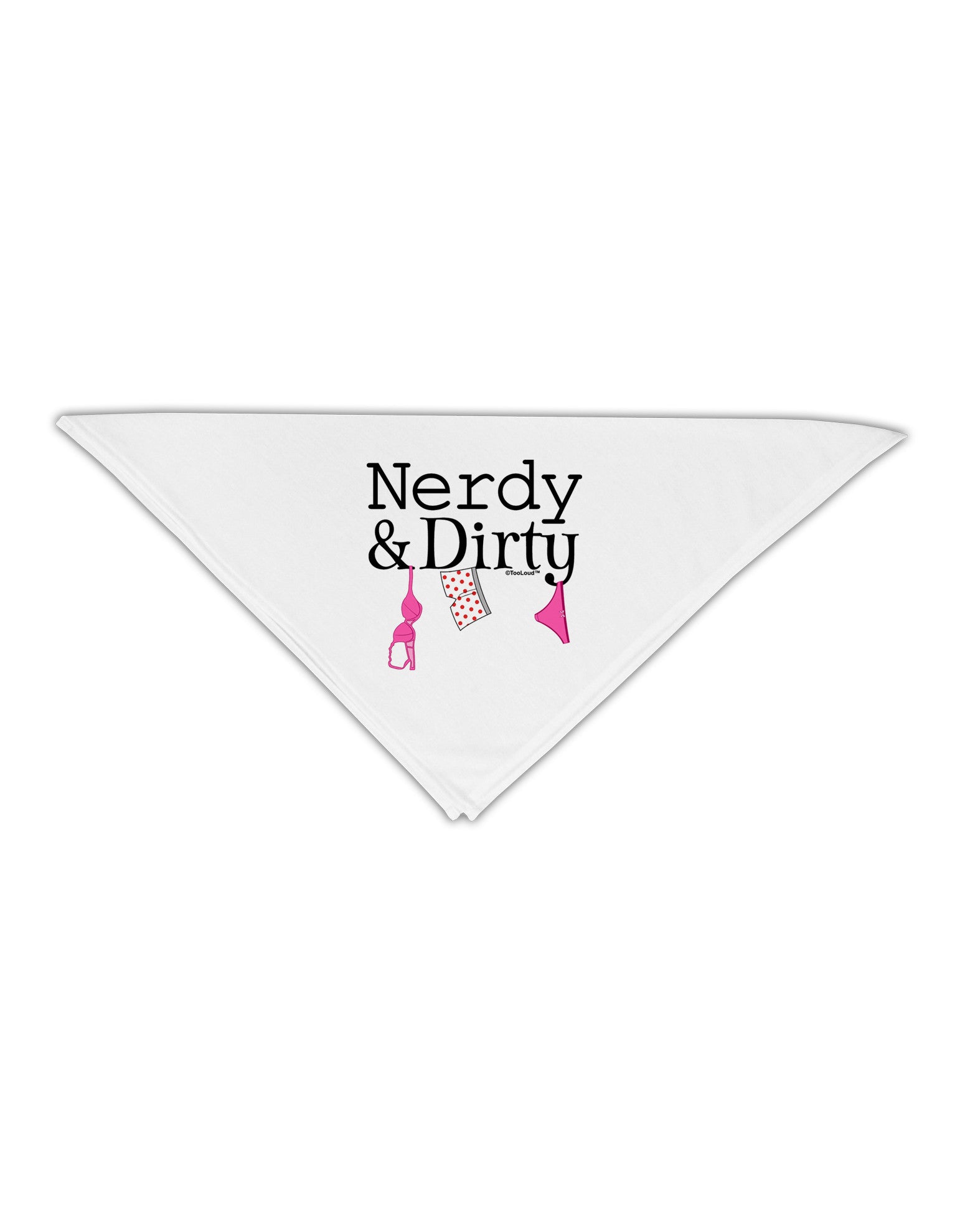 Nerdy and Dirty Adult 19" Square Bandana-Square Bandanas-TooLoud-White-One-Size-Adult-Davson Sales