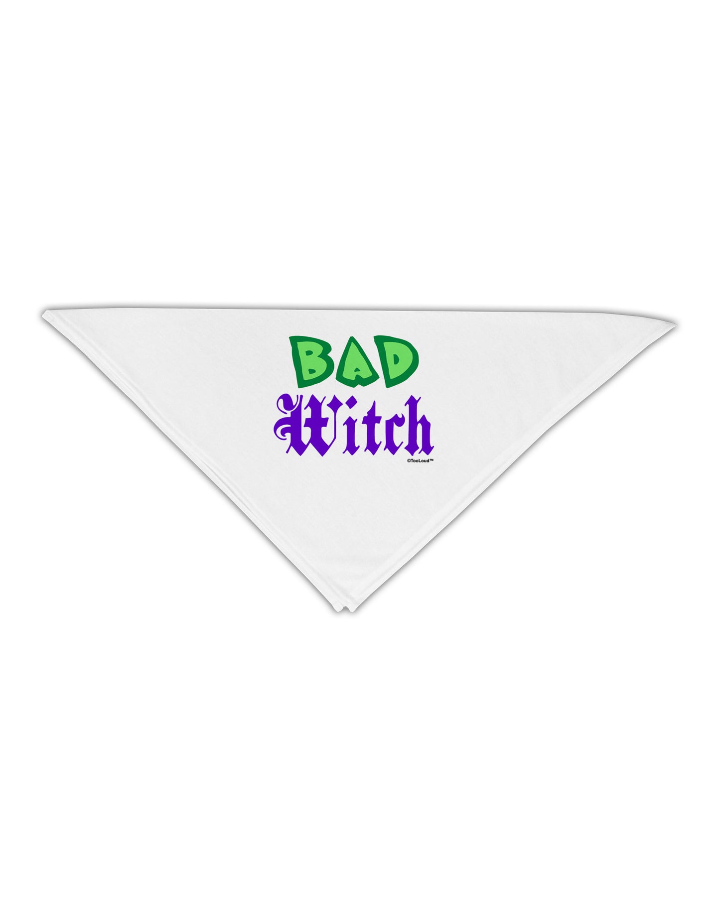 Bad Witch Color Green Adult 19&#x22; Square Bandana-Square Bandanas-TooLoud-White-One-Size-Adult-Davson Sales