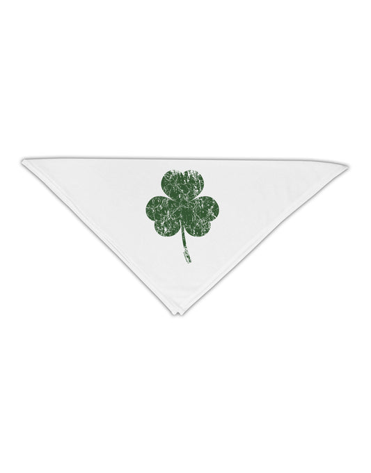 Distressed Traditional Irish Shamrock Adult 19&#x22; Square Bandana-Square Bandanas-TooLoud-White-One-Size-Adult-Davson Sales
