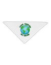 Think Globally Act Locally - Globe Adult 19&#x22; Square Bandana-Square Bandanas-TooLoud-White-One-Size-Adult-Davson Sales