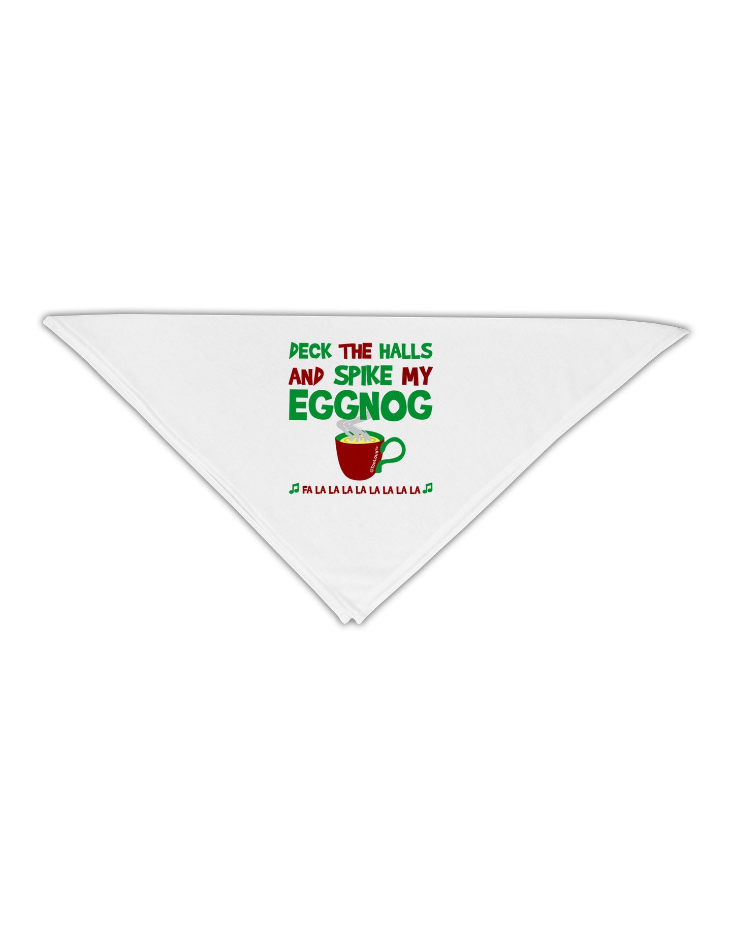 Spike My Eggnog Adult 19" Square Bandana-Square Bandanas-TooLoud-White-One-Size-Adult-Davson Sales