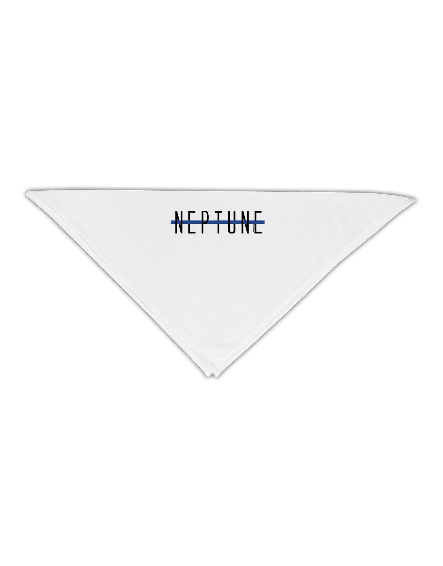 Planet Neptune Text Only Adult 19" Square Bandana-Square Bandanas-TooLoud-White-One-Size-Adult-Davson Sales