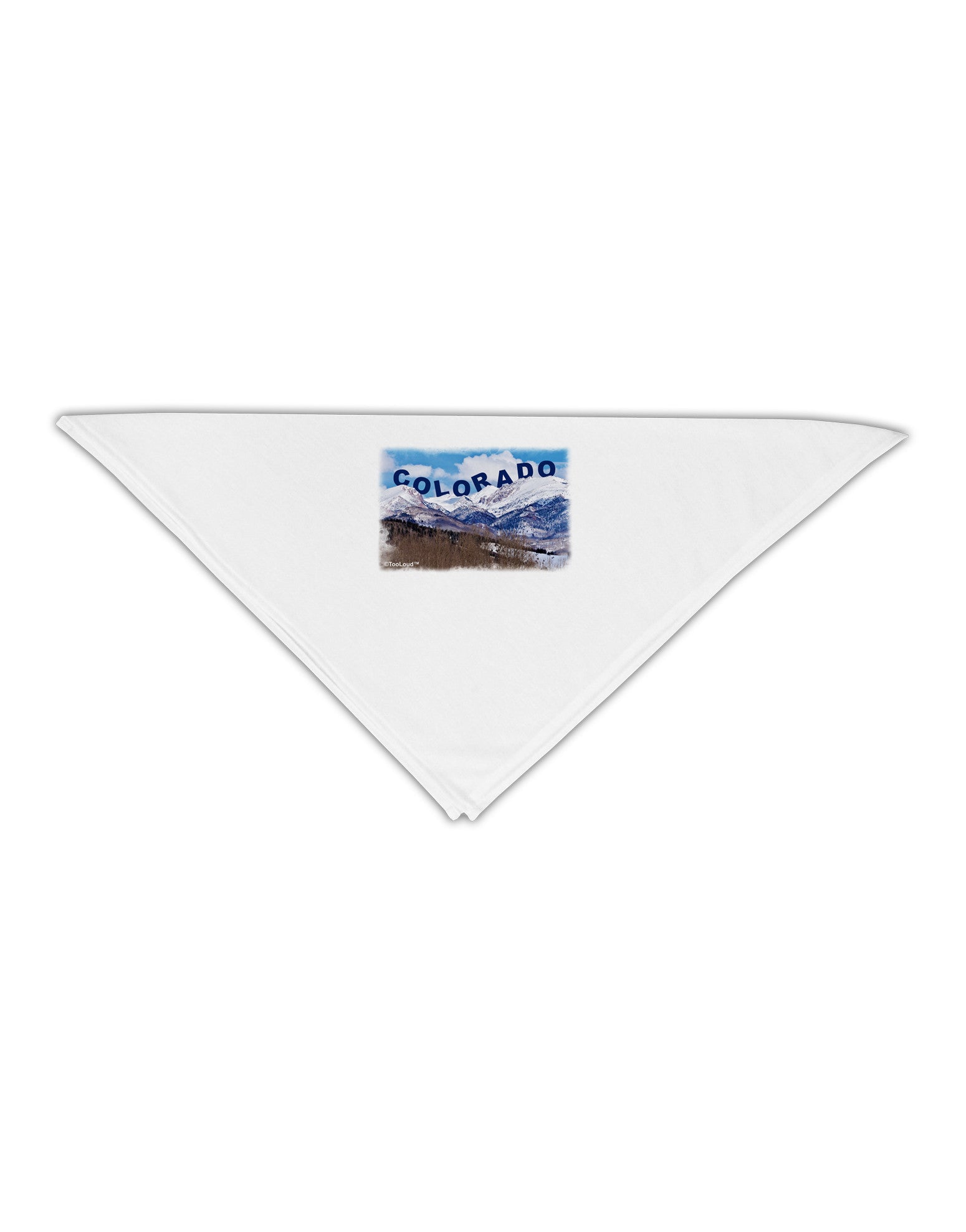 Pikes Peak Text Adult 19" Square Bandana-Square Bandanas-TooLoud-White-One-Size-Adult-Davson Sales