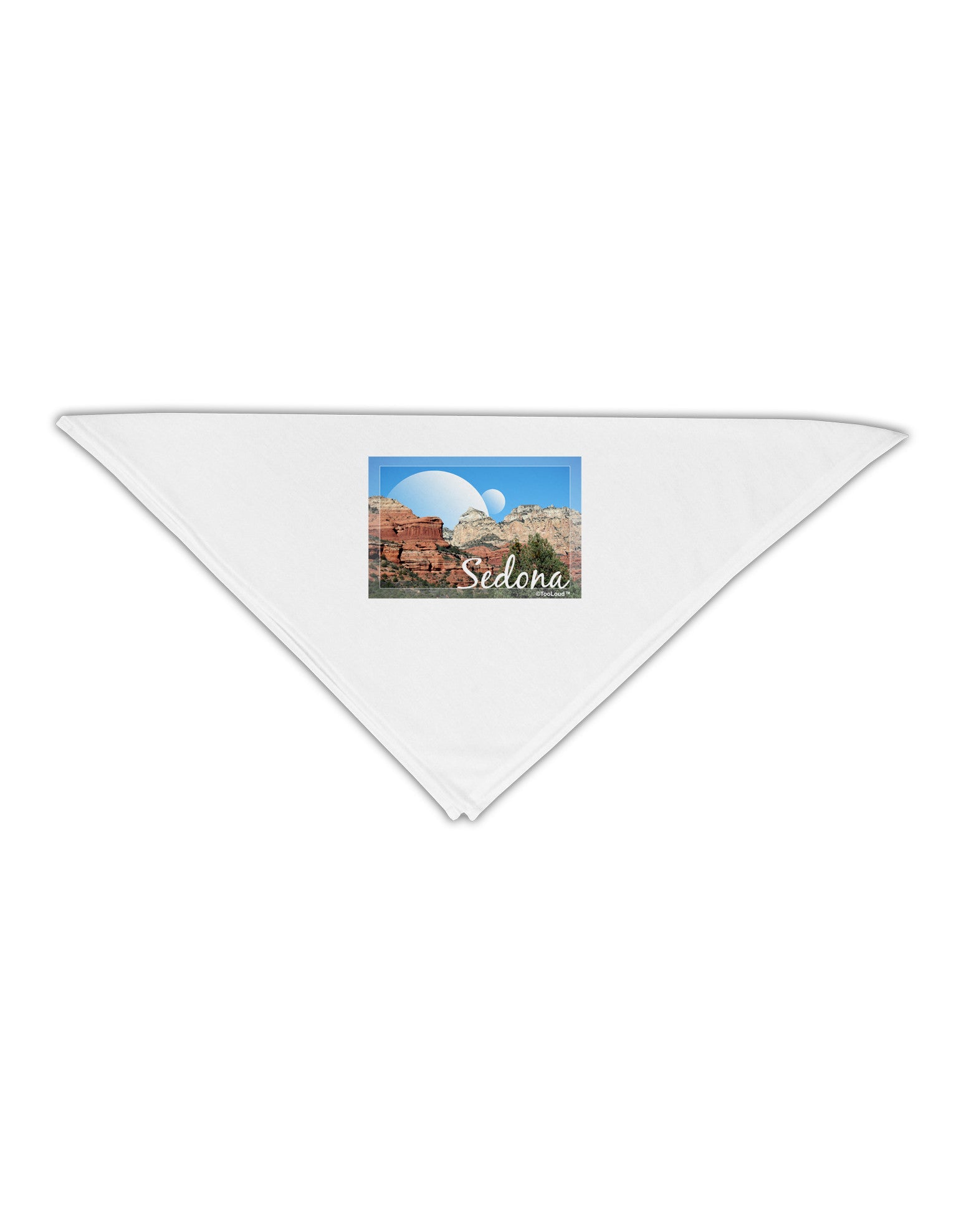 Abstract Sedona Adult 19&#x22; Square Bandana-Square Bandanas-TooLoud-White-One-Size-Adult-Davson Sales