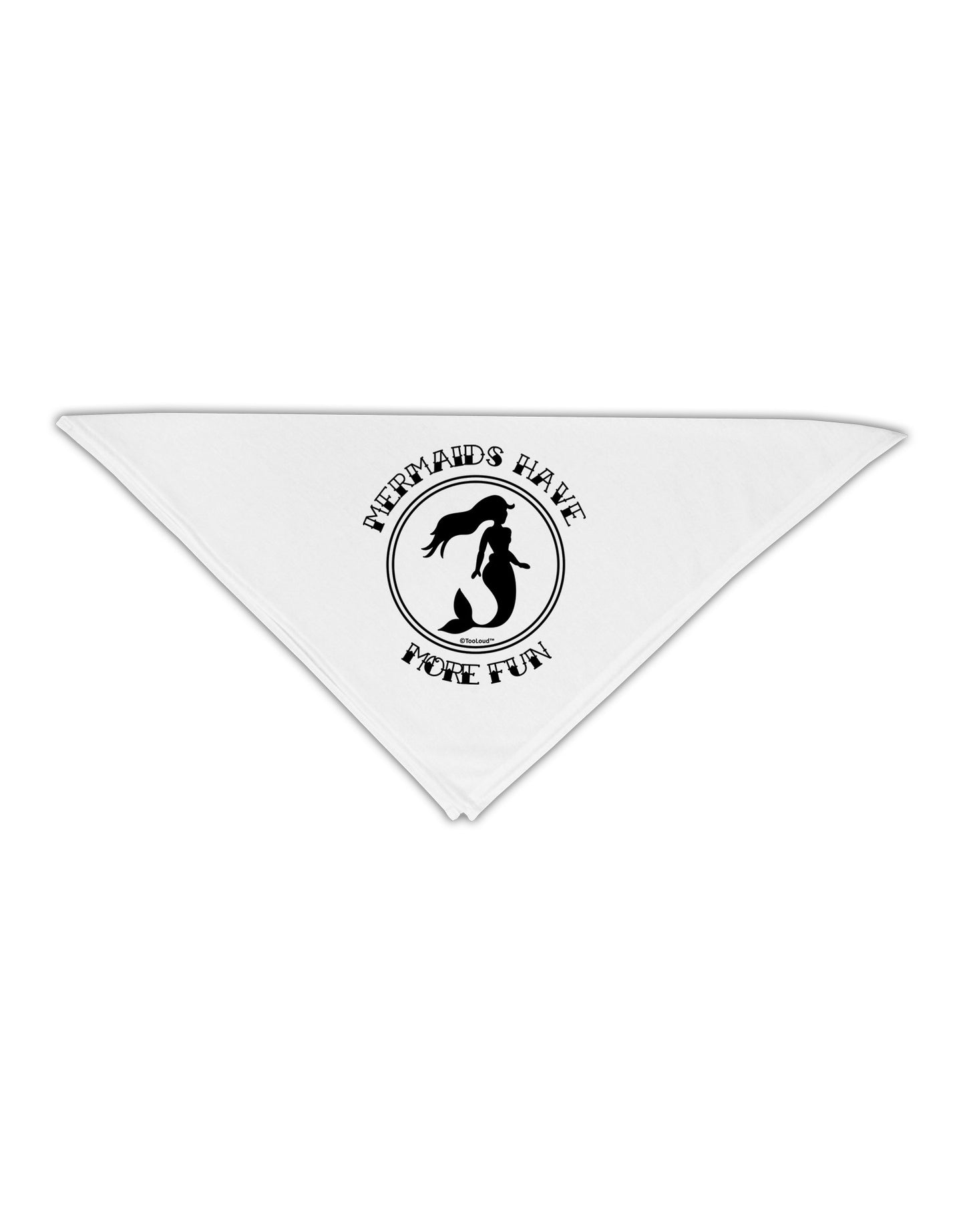 Mermaids Have More Fun Adult 19" Square Bandana-Square Bandanas-TooLoud-White-One-Size-Adult-Davson Sales