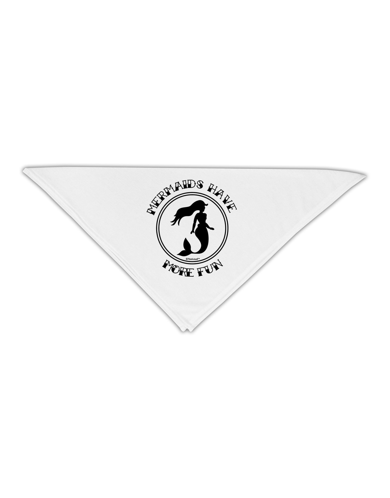Mermaids Have More Fun Adult 19" Square Bandana-Square Bandanas-TooLoud-White-One-Size-Adult-Davson Sales