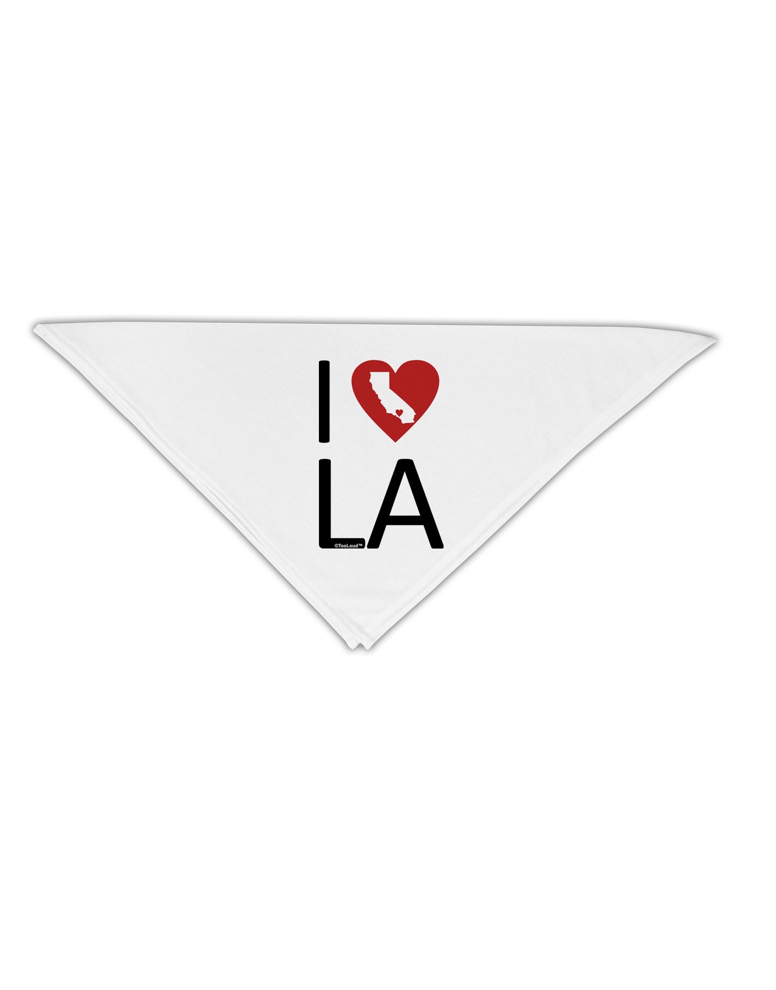 I Heart Los Angeles Adult 19&#x22; Square Bandana-Square Bandanas-TooLoud-White-One-Size-Adult-Davson Sales