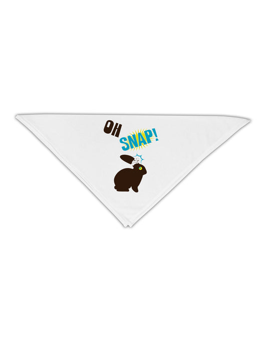 TooLoud Oh Snap Chocolate Easter Bunny Adult 19" Square Bandana-Square Bandanas-TooLoud-White-One-Size-Adult-Davson Sales