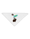 TooLoud Oh Snap Chocolate Easter Bunny Adult 19&#x22; Square Bandana-Square Bandanas-TooLoud-White-One-Size-Adult-Davson Sales