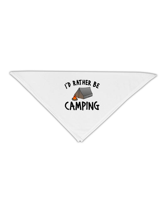 I'd Rather Be Camping Adult 19&#x22; Square Bandana-Square Bandanas-TooLoud-White-One-Size-Adult-Davson Sales