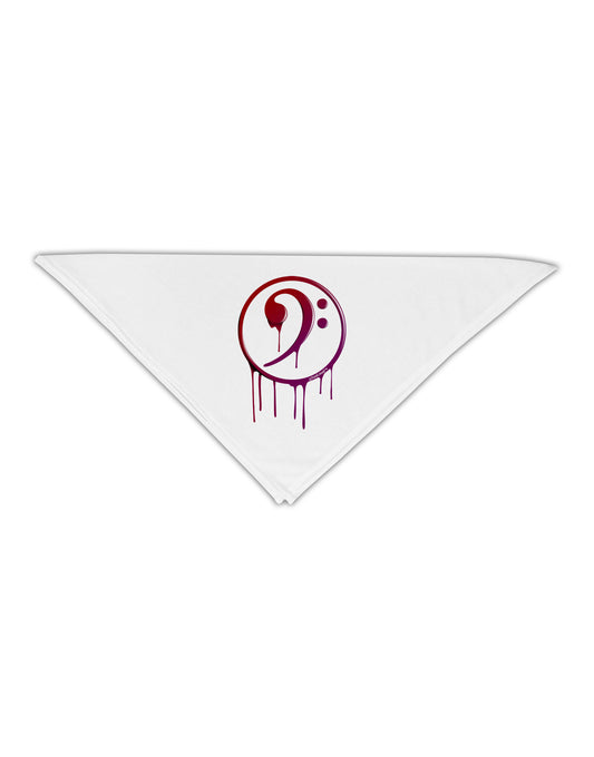 Dripping Bass Symbol Adult 19&#x22; Square Bandana-Square Bandanas-TooLoud-White-One-Size-Adult-Davson Sales