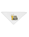 Wishin you were Beer Adult 19 Inch Square Bandana-Bandanas-TooLoud-White-One-Size-Adult-Davson Sales