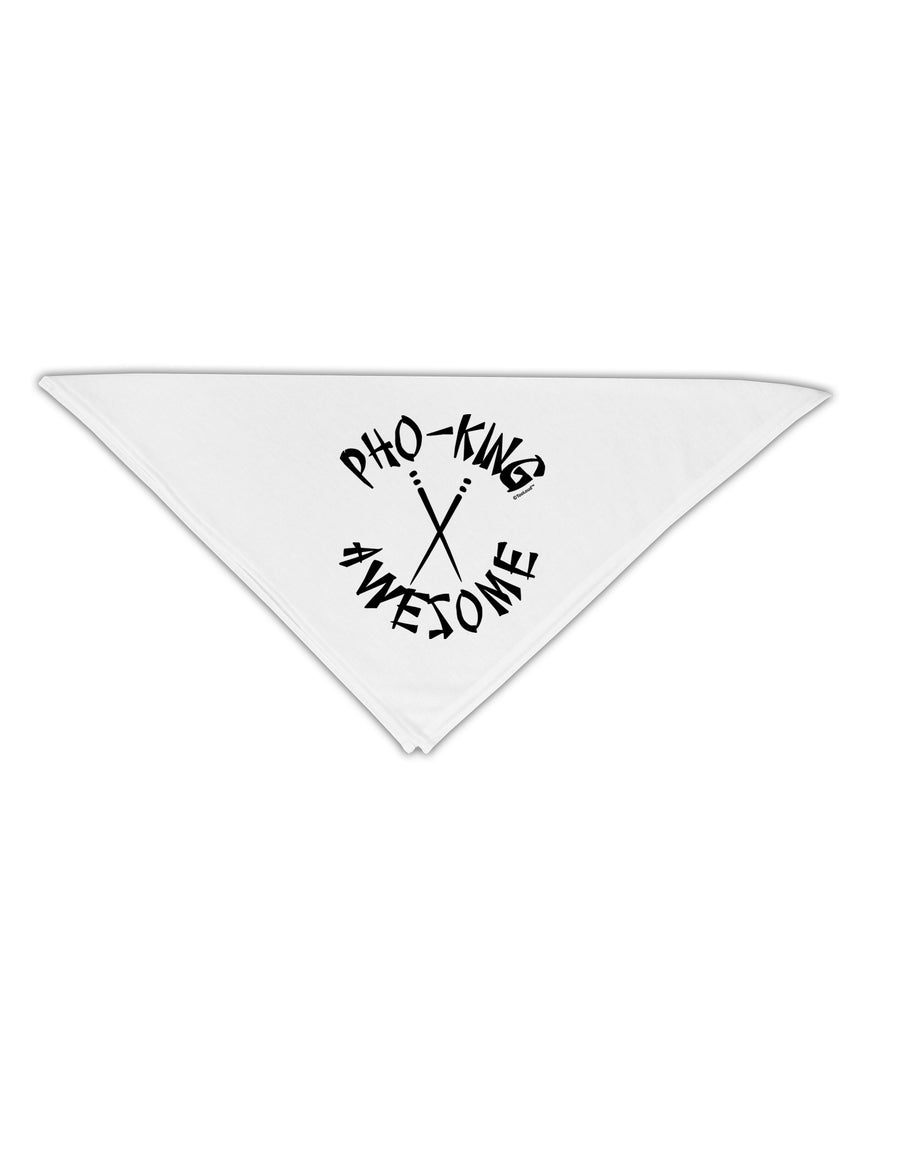 PHO KING AWESOME, Funny Vietnamese Soup Vietnam Foodie Adult 19 Inch Square Bandana-Bandanas-TooLoud-White-One-Size-Adult-Davson Sales